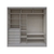 Gran Placard EMC 2,20m Puertas Corredizas con 5 Cajones en internet