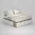 Imagen de Cama Plus EMC 2 Plazas con 6 Cajones Laqueados