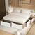 Cama Plus EMC 2 Plazas con 6 Cajones Laqueados - EMC Muebles Recoleta - Tienda Oficial