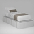 Cama PRO EMC 1 Plaza con 3 Cajones y 1 Zapatero