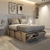 Cama Box EMC 2 Plazas con 6 Cajones y 2 Zapateros - EMC Muebles Recoleta - Tienda Oficial