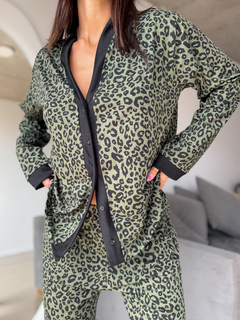 Pijama KIMONO Reptil green Art. 956 - comprar online