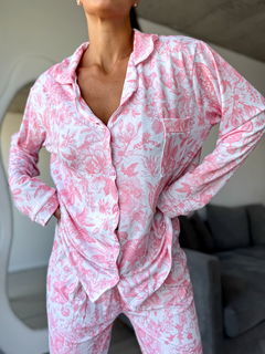 Pijama camisero FLOWERS Art. 29200 - comprar online