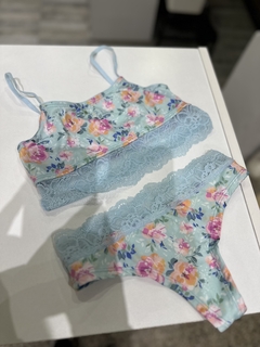 CONJUNTO TOP ENTERO MICROFIBRA ESTAMPADO