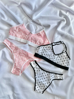 CONJUNTO TOP ESPALDA CRUZADA CON VEDETTINA
