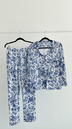 Pijama camisero FLOWERS Art. 29200 - tienda online