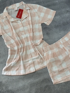 PIJAMA CAMISERO CUADRILLE - comprar online