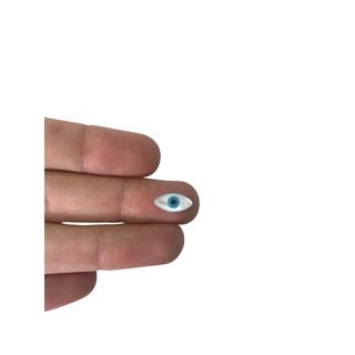 Olho Grego de madre pérola Navete 6x12mm com furo - comprar online