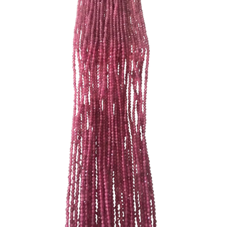 Fio Turmalina Rosa 2mm Facetada - comprar online