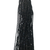 Fio espinel negro de 2,5 mm com bolas facetadas, exibindo várias fileiras de contas pretas - Pedras Entremeios