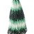 Fio Esmeralda Shaded com contas facetadas nas tonalidades verde e preto, apresentando um efeito degradê.
