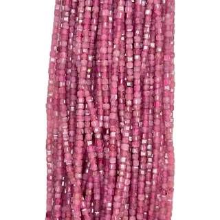 fios de turmalina rosa