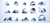 Adesivos Cloud - 10 un na internet