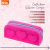 Cartuchera Silicona 1 Cierre - Diseño Corazones Fucsia - BRW Mayorista en internet