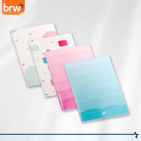 Pack X4 Cuadernos 40H Rayadas - Diseño Tutti Frutti - BRW Mayorista - comprar online