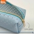 Cartuchera Tubo Eco Cuero - Diseño Perforado Celeste Pastel - BRW Mayorista - BRW Argentina Mayorista