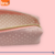 Cartuchera Tubo Eco Cuero - Diseño Perforado Rosa Pastel BRW