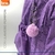 Mochila Violeta Impermeable 19 Pulgadas C/ Llavero Pompón BRW - tienda online