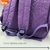 Mochila Violeta Impermeable 19 Pulgadas C/ Llavero Pompón BRW