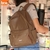 Mochila De Espalda 18 Pulgadas Eco Cuero Marron Lisa BRW