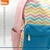 Mochila Pastel Eco Cuero 18 Pulgadas - Diseño Aqua Zig Zag BRW - tienda online