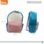 Mochila Pastel Eco Cuero 18 Pulgadas - Diseño Rosa Zig Zag BRW - tienda online