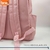 Mochila Pastel Eco Cuero 18 Pulgadas Diseño Corazones Multicolor BRW