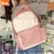 Mochila Pastel Eco Cuero 18 Pulgadas Diseño Corazones Multicolor BRW