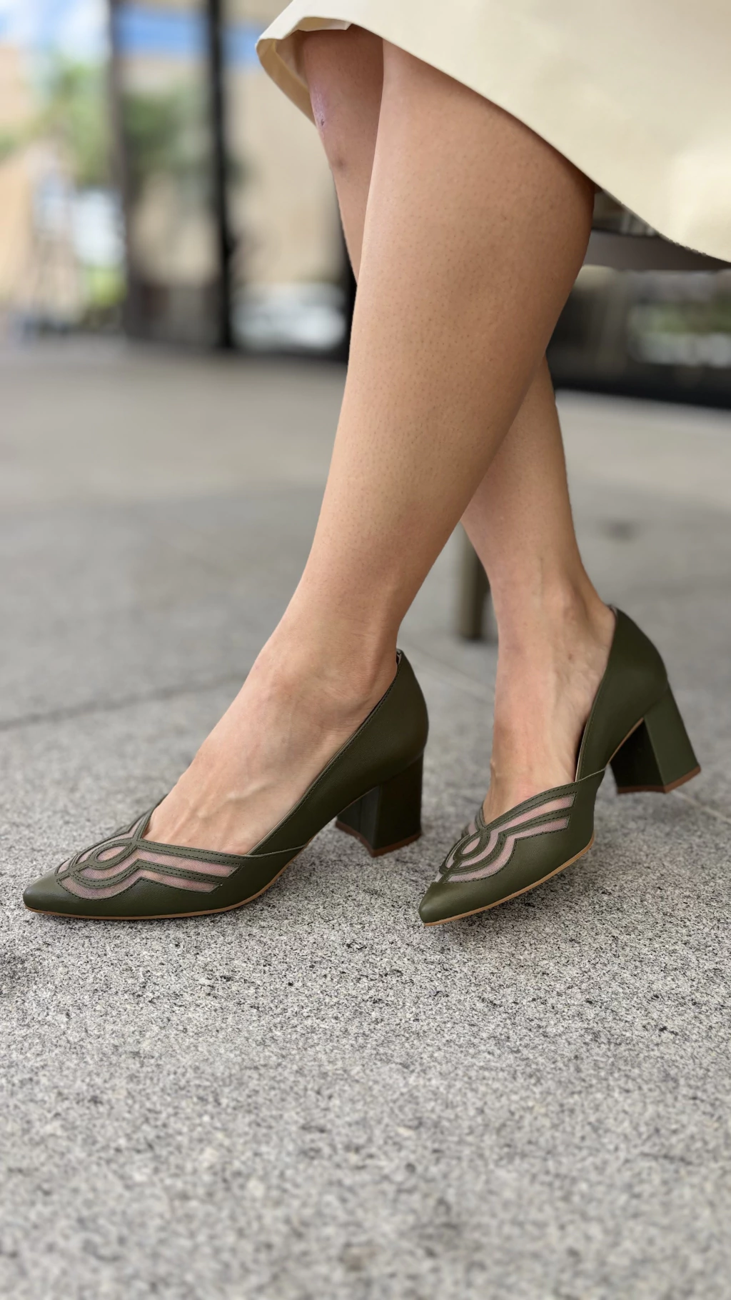 SCARPIN PARMA VERDE MILITAR