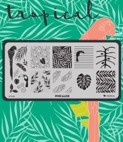 Placa de Stamping Tropical - Pink Mask