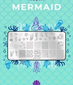 Placa de Stamping Mermaid - Pink Mask