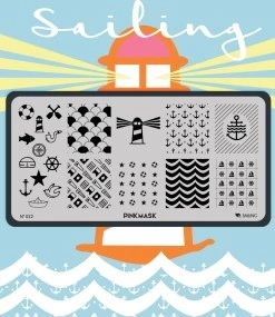 Placa de Stamping Sailing - Pink Mask