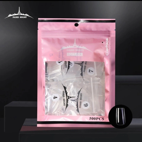 Tips soft gel 500 u Cuadrada París night