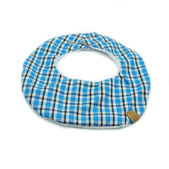 Babero Retro Escocés Azul