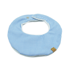 Babero Retro Cuadrille Azul