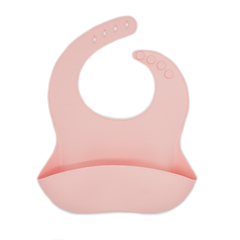 Babero Silicón Rosa Fuerte