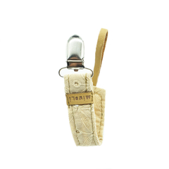Porta Chupon Beige Broderie