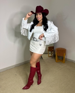 Saia Katy Em Couro PU na internet