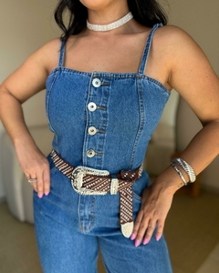 Macacão Jeans Rachel - Az Irmãs Store