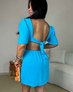 Vestido Macaquinho Com Recorte Manga Curta - loja online