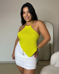 Cropped Tricot Assimétrico - comprar online