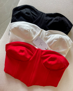 Cropped Alfaiataria Tomara Que Caia - Az Irmãs Store