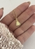 COLAR NOSSA SENHORA MICROZIRCONIAS BRANCAS OURO 18K - comprar online