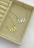 COLAR PERSONALIZADO MINI MONOGRAMA BANHO DE OURO 18K OU RODIO BRANCO na internet
