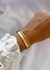 BRACELETE 2 FILEIRAS NO BANHO DE OURO 18K na internet