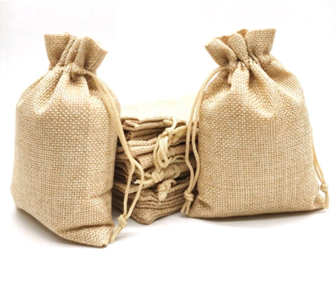 Kit 10 Saquinho Juta Serrapilheira Tule 20X30 cm Artesanato