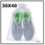 50 Saquinho organza saida maternidade 30x40 branco bag baby