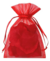 20 Saquinho de Organza 20x35 Vermelho com fita cetim embalagem - comprar online