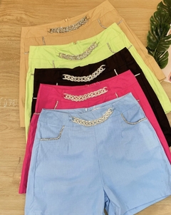 Short de linho com strass - Coconut Bikini - Moda Praia | Biquínis, Maiôs e Saídas de Praia