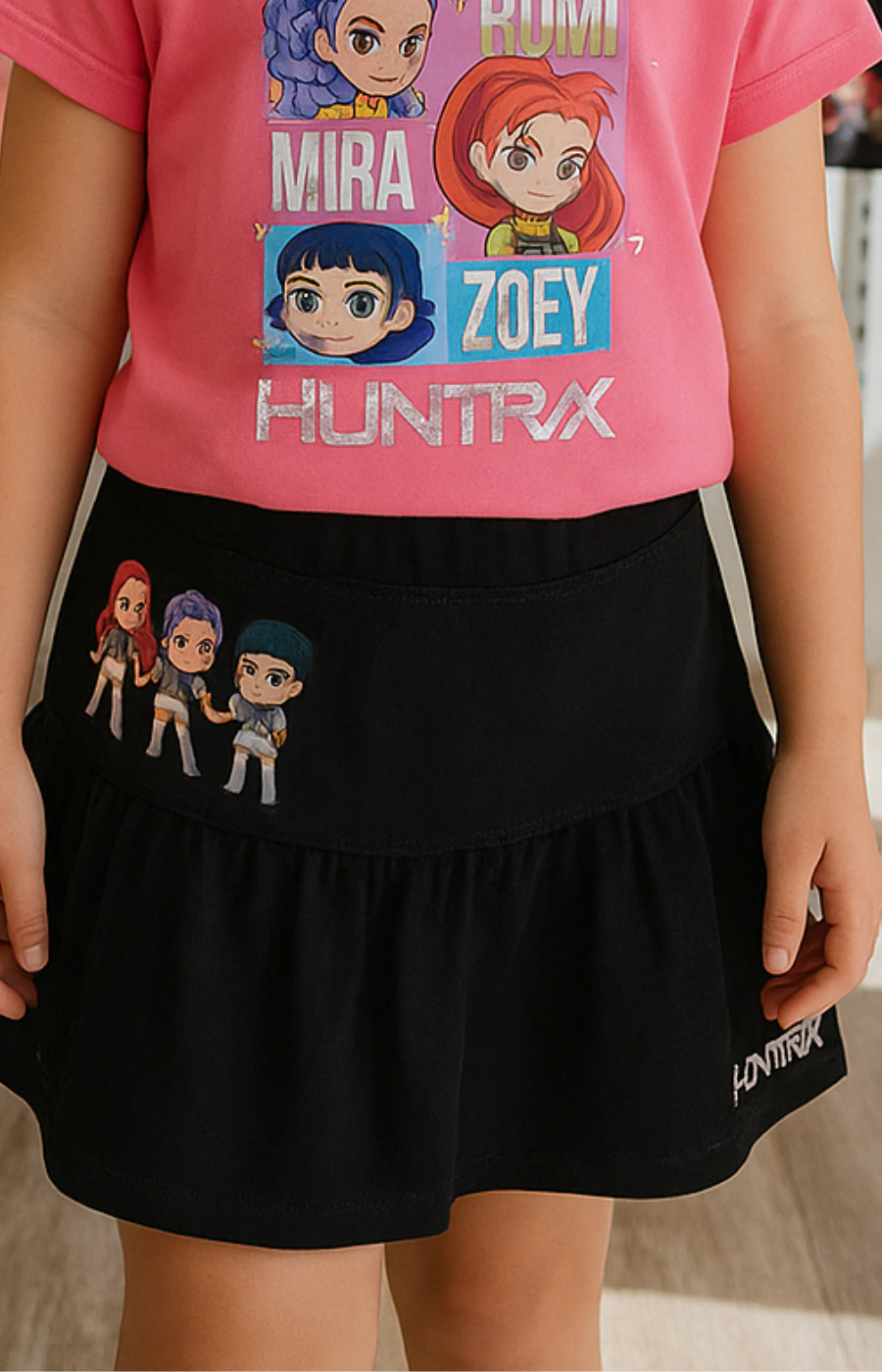 Pollera Short Algodón Chicas K-POP (AA352)